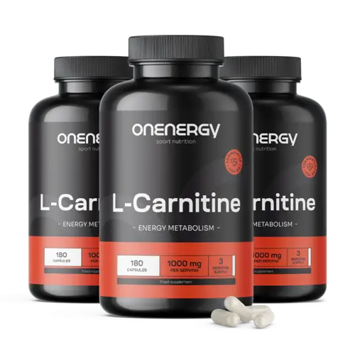 3x L-karnitín 1000 mg, spolu 540 kapsúl