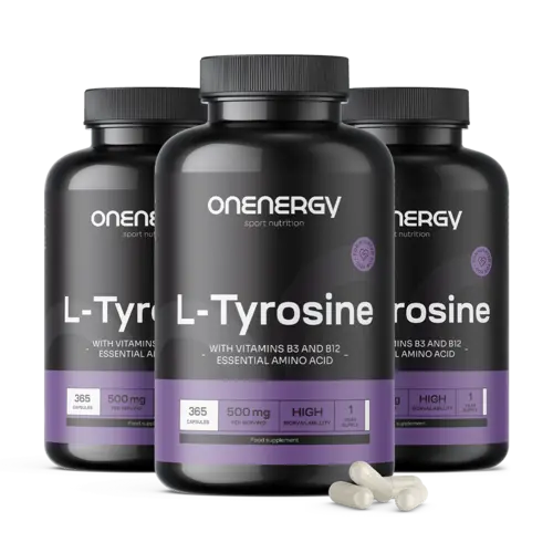 3x L-Tyrozín 500 mg, spolu 1095 kapsúl