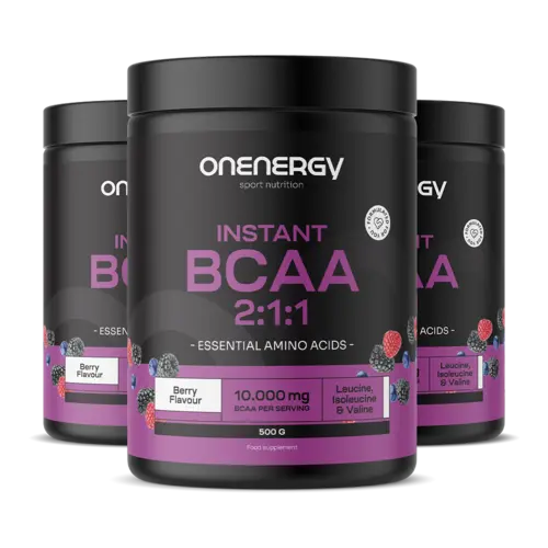 3x BCAA 2:1:1 – lesné ovocie, spolu 1500 g