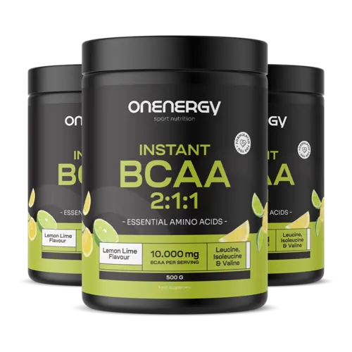3x BCAA 2:1:1 – citrón-limetka, spolu 1500 g