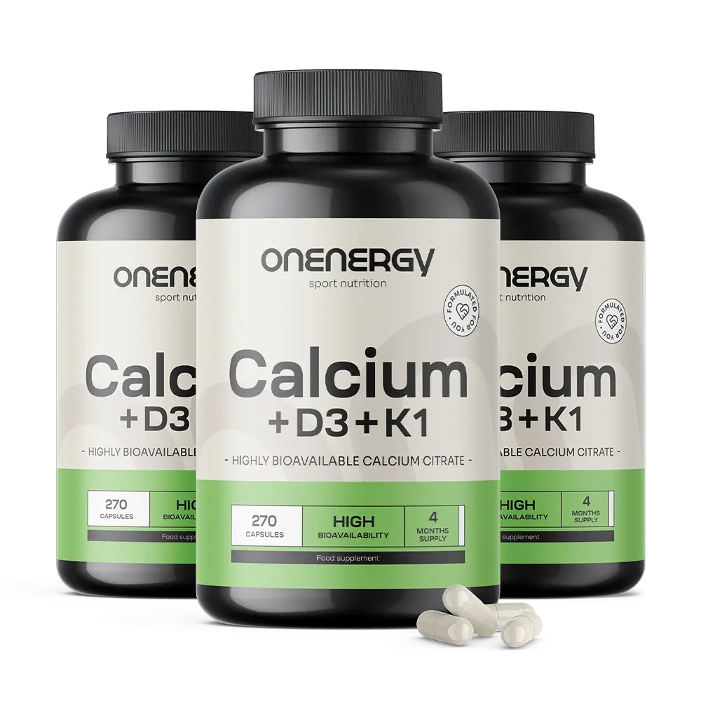 3x Vápnik + vitamíny D3 a K1