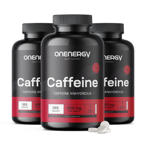 3x Kofeín 200 mg, spolu 1095 tabliet