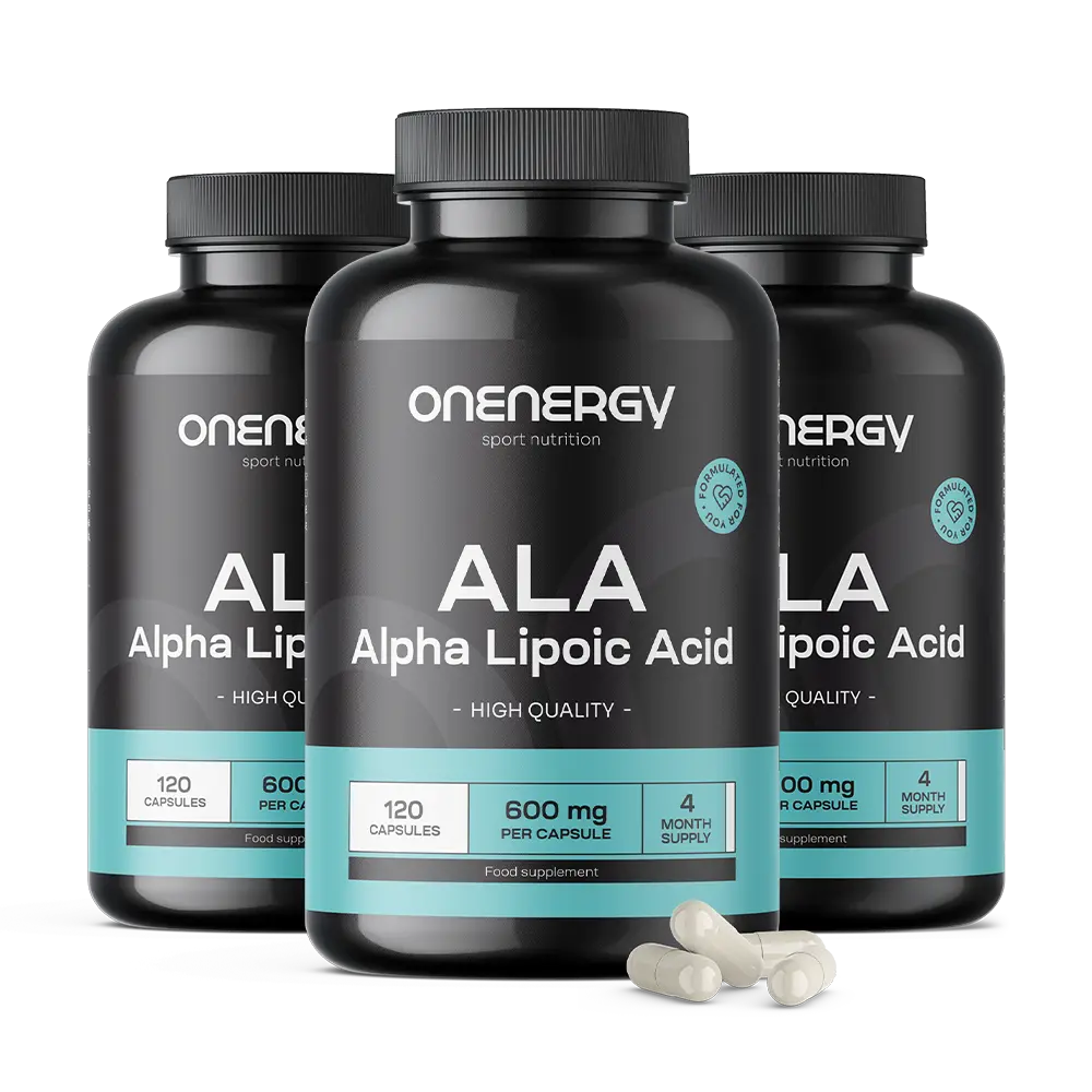 3x ALA - kyselina alfa lipoová 600 mg