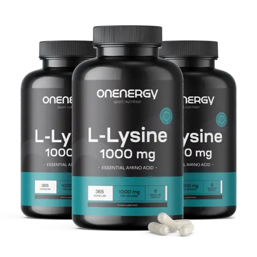 3x L-lyzín 1000 mg, spolu 1095 kapsúl