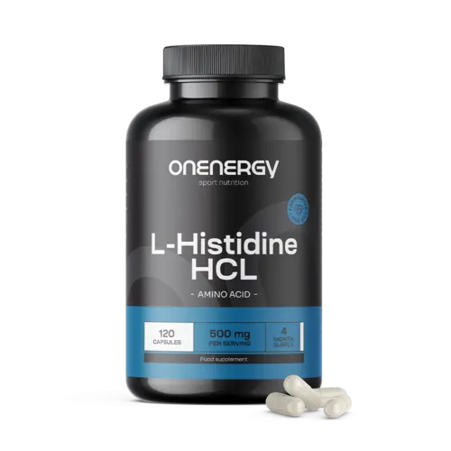 L-histidín HCL 500 mg, 120 kapsúl