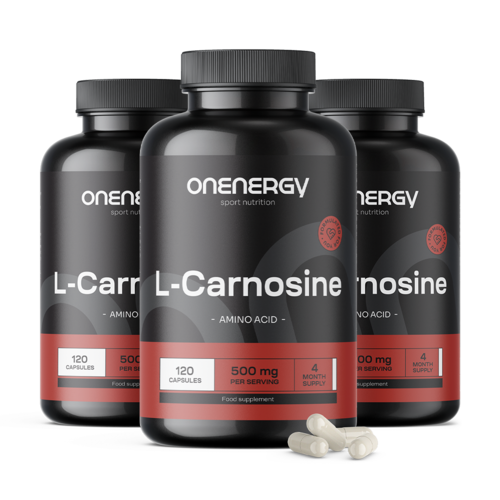3x L-karnozín 1000 mg, spolu 360 kapsúl