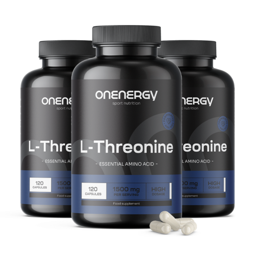 3x L-treonín 1500 mg, spolu 360 kapsúl