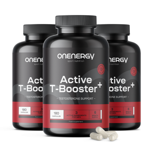 3x Active T-Booster Plus – komplex pre mužov, spolu 540 kapsúl