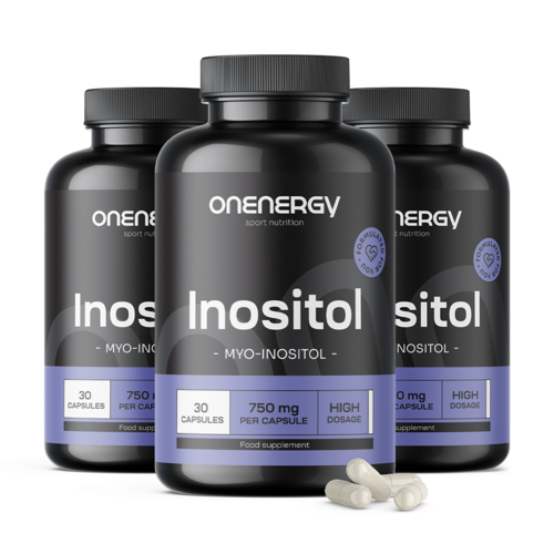 3x Inozitol 750 mg, spolu 90 kapsúl