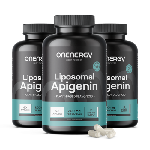 3x Lipozomálny apigenín 200 mg, spolu 180 kapsúl