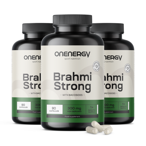 3x Brahmi Strong, spolu 270 kapsúl