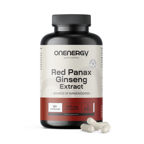 Červený ženšen (Red Panax Ginseng) – extrakt, 90 kapsúl