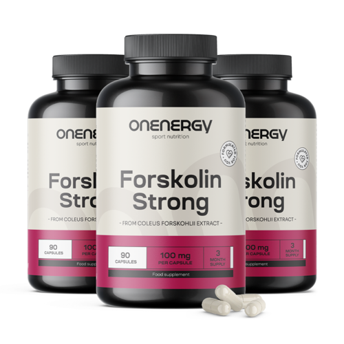 3x Forskolin Strong 100 mg, spolu 270 kapsúl