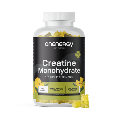 Kreatín monohydrát 3000 mg – ananás, 90 gumových cukríkov