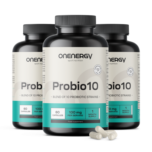3x Probio10 – komplex mikrobiologických kultúr, spolu 180 kapsúl