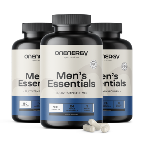 3x Men’s Essentials – multivitamíny pre mužov, spolu 540 kapsúl