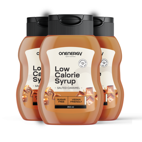 3x Nízkokalorický sirup so sladidlom – slaný karamel, spolu 1050 ml