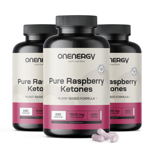 3x Malinové ketóny 1500 mg, spolu 720 kapsúl